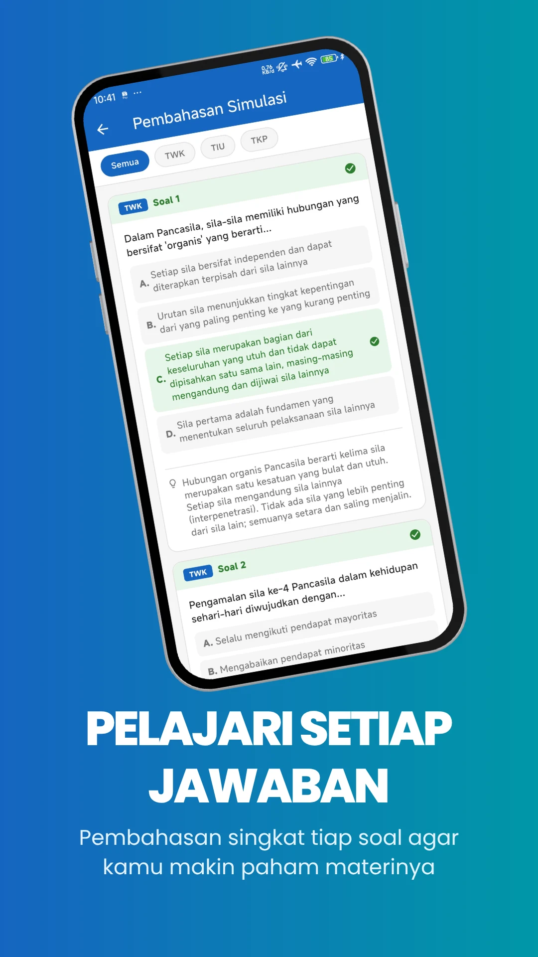 Soal SKD CPNS - Latihan CAT screenshot